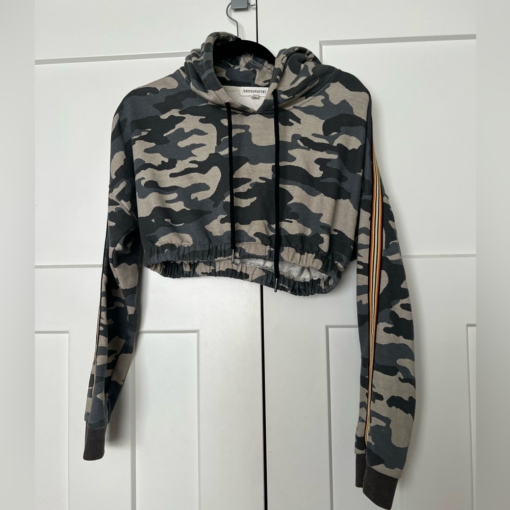 Dance & Marvel Camouflage Cropped Sweatshirt